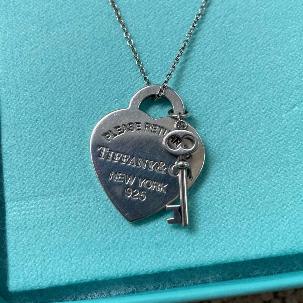 tiffany & co heart tag with key